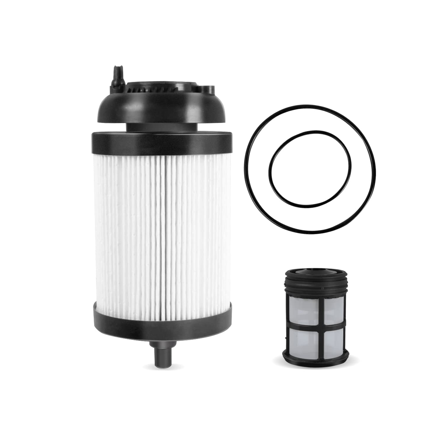 Fuel Filter Element with Pre-screen Compatible with Freightliner, Western Star Trucks with Detroit D