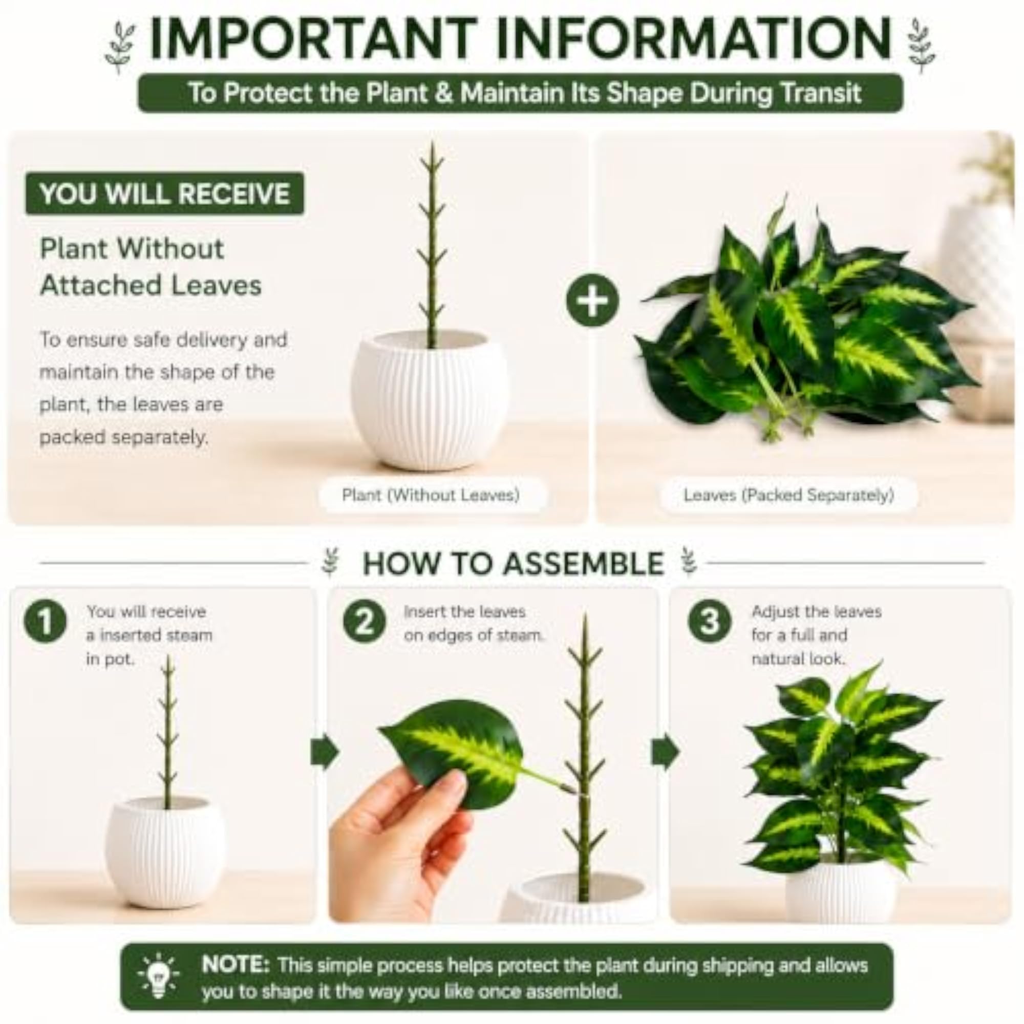 Artificial Money Plant with Pot for Indoor Decoration