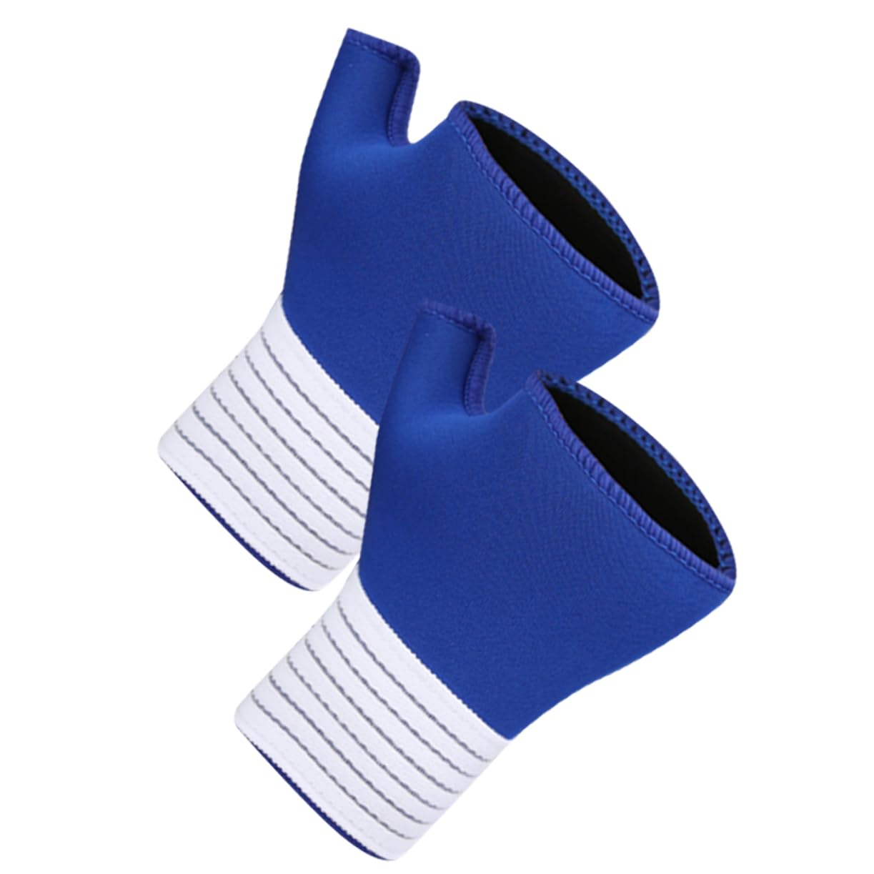 Baluue 1 Pair Wrist and Thumb Support Brace Compression Wrap Fingerless Gloves for Men and Women Breathable Neoprene Material for Sports Fitness and Everyday Use
