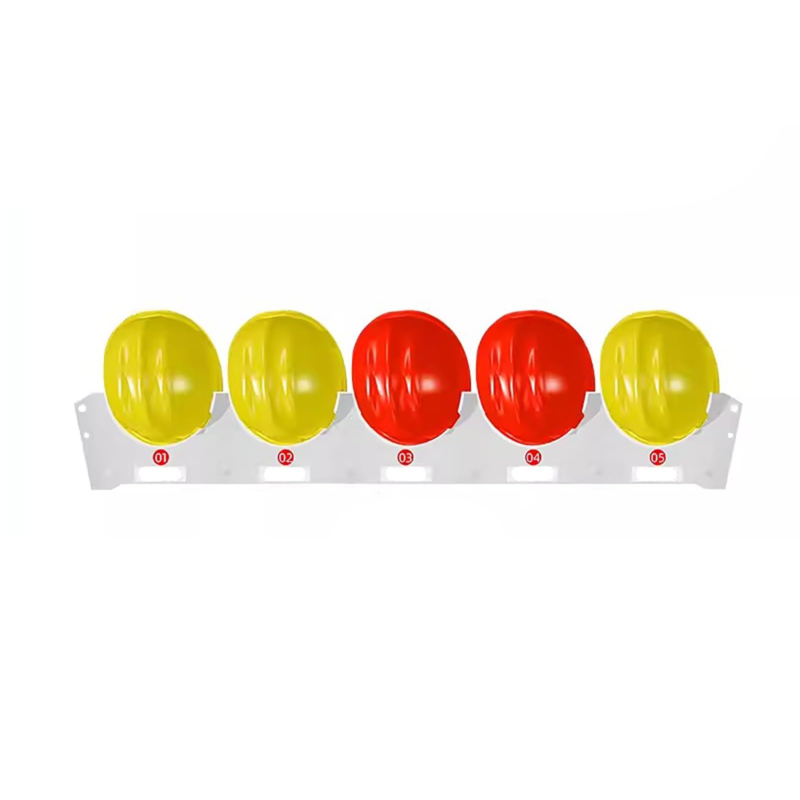 Perchero para Sombreros, Organizador de Almacenamiento de Sombreros, Soporte de Pared para Cascos de PVC para sitios de construcción, garajes, talleres y fábricas, Soporte para Colgar Casco