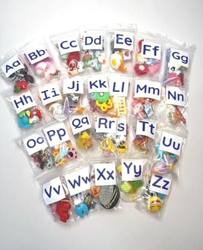 Alphabet Mini Objects Learning Set, 130 Pieces, Beginning Sound Trinkets