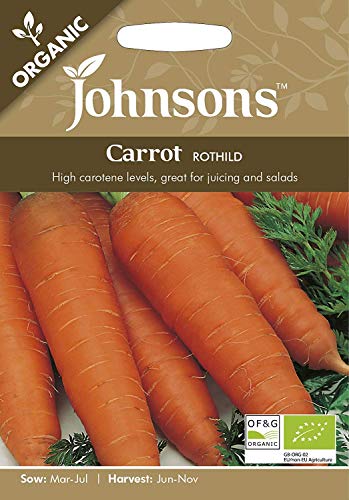Johnsons Seeds ORGANIC Carrot ROTHILD オーガニック キャロット ロシル 期限切れ間近のため売り尽くしセールド ジョンソンズシード