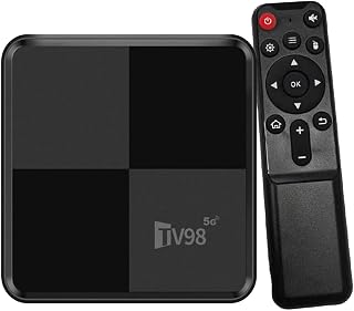 LAMELLIS S905W2 2.4G &5G WiFi 4K Android 11 Smart TV Box TV98 Media Player Durable US Plug