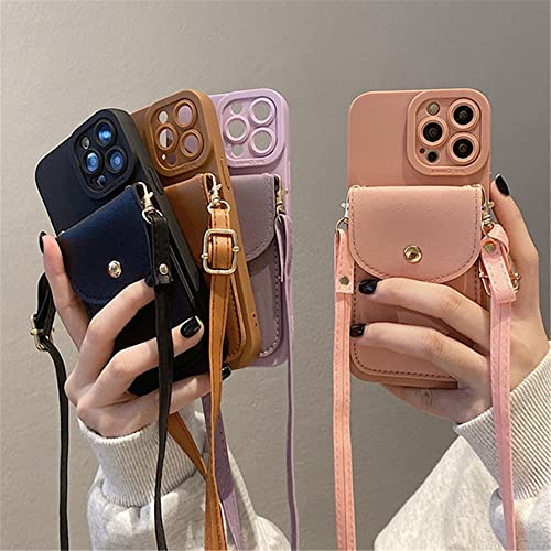Étui portefeuille iPhone 15 Pro Max anti-perte avec collier réglable - 5