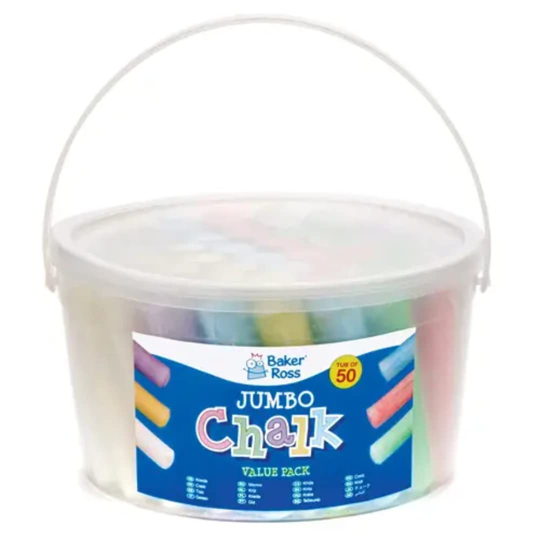 Baker Ross AV239 Jumbo Chalk Value Pack of 50) - Image 2