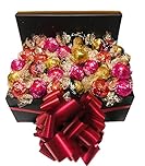 Lind Lindor Chocolate Gift Box Hamper Ferrero Rocher Birthday Present Bouquet Sweets Candy Wedding Favour Red Blue Dark White (Small)