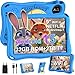 SUAAT Android 15 Kinder Tablet, 9 Zoll HD Display Kids Tablet, 12 + 32 GB(2TB TF), WiFi 5G, iWAWA, Widevine L1, GMS, 5MP+8MP, OTG,AI, Cast, 5000mAh, Elternkontrolle, mit Eva Schutzhülle –Blau
