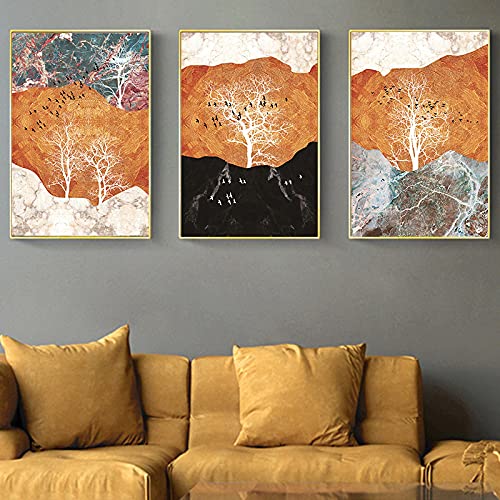 Peinture sur toile oiseaux de montagne KEBIA affiche nordique moderne 20x30cm