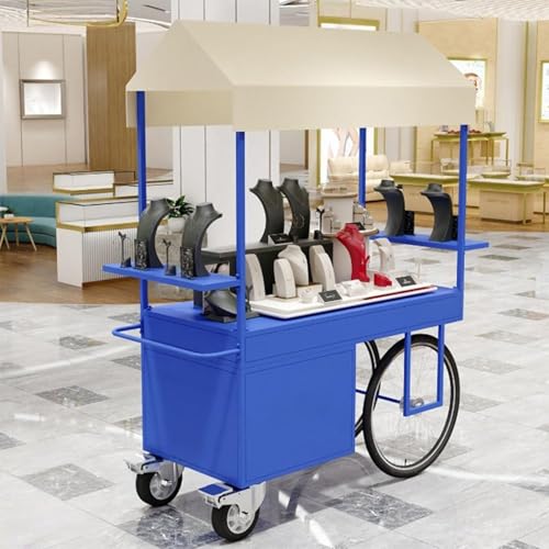 Banco di mostra del carrello del venditore del metallo all'aperto per le vendite di cibo di strada Eventi del camion dell'alimento portatile Stalla del mercato Attrezzatura mobile resistente