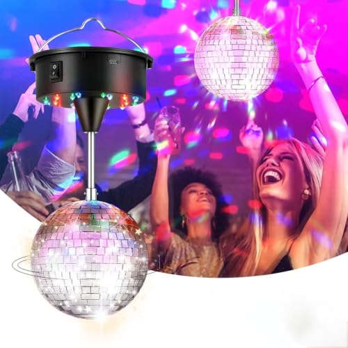Image of Disco Ball Light - Disco Decor for Parties, Halloween & Christmas (3Inch Mirror Ball)