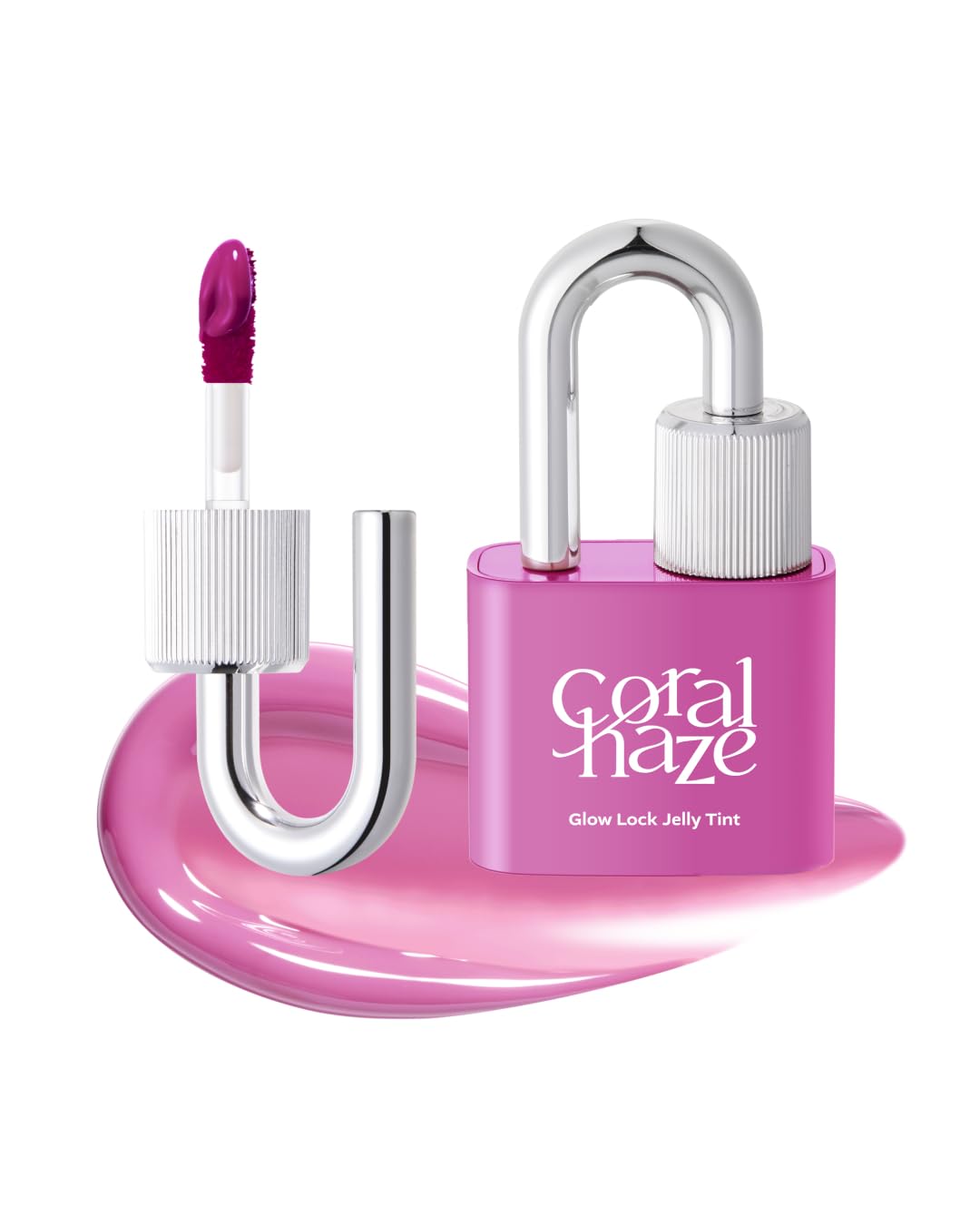 CORALHAZE Glow Lock Jelly Tint 114 Sure, Hydrating Water Glow Lip Stain, Non-Sticky Juicy Gloss, Long Lasting Glass Shine & Dewy Finish, Lightweight