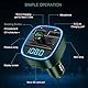 ORIA Bluetooth 5,3 FM Transmitter, Kabelloser Auto Radio Transmitter Adapter mit 2 USB Aufladung, Freisprechen KFZ Radio Adapter, Unterstützt TF Karte & USB-Stick Musik Spielen - Militärgrün