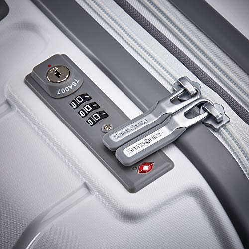 Samsonite Freeform Hardside Expandable with Double Spinner Wheels, Checked-Large 28-Inch, White - Image 6