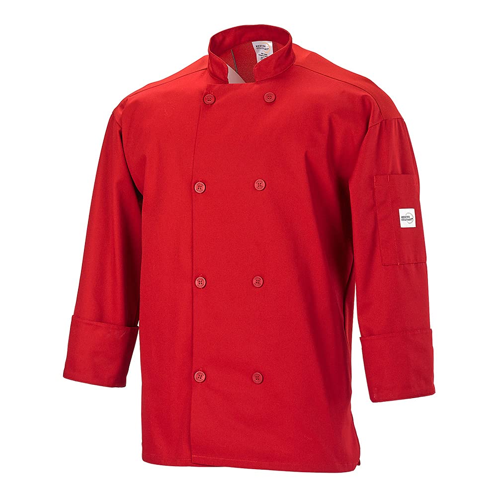 Mercer Culinary Herren Millennia Air Uni Kochjacke, Netzrücken Millennia Air Uni Kochjacke, Netzrücken (1er Pack)