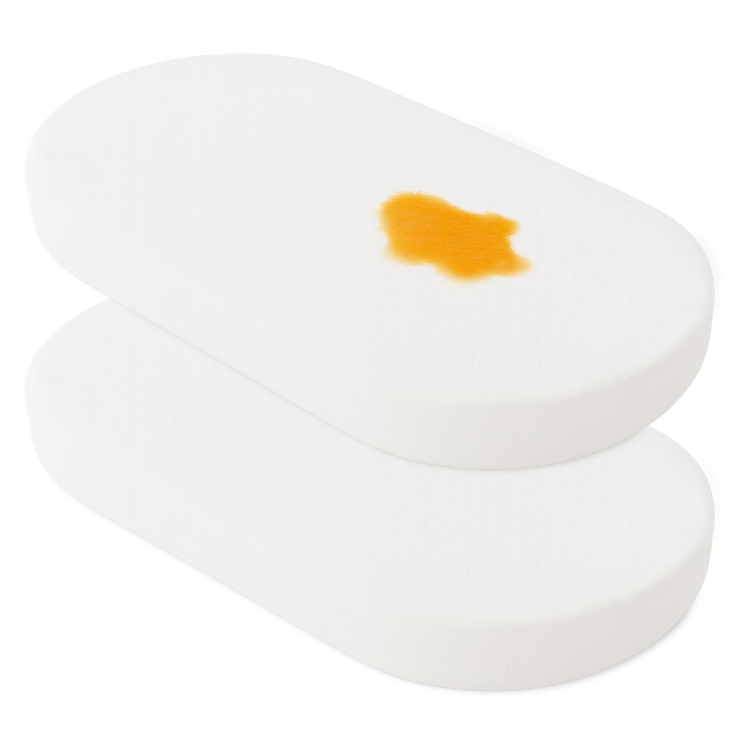 2x 100% Waterproof Moses Basket Mattress Protector with 155 GSM Terry Towelling Fabric, Soft