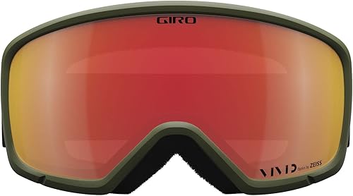 Miniatura 10 de Giro Ringo Gafas de esquí – Gafas de snowboard para hombres, mujeres y jóvenes – Ano Lime Reverb Strap con lente esmeralda VIVID