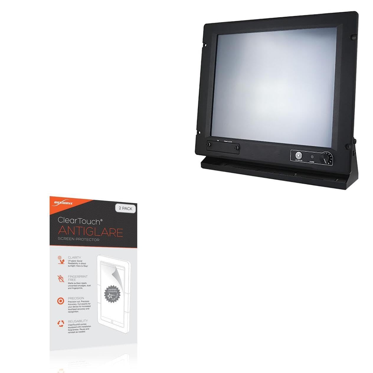BoxWave Screen Protector Compatible With IVC Displays NP-919i Resistive - ClearTouch Anti-Glare (2-Pack), Anti-Fingerprint Matte Film Skin