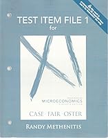 Test Item File 1 for Principles of Microeconomics, Eleventh Edition, Case/Fair/Oster 0133024237 Book Cover
