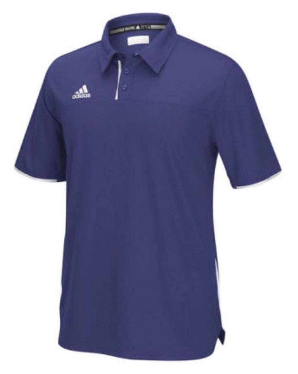 adidasMen's Adult Utility Polo Shirt Golf Sport Top Climacool 1849A (Purple S)
