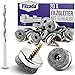 Filzada® 20x Filzgleiter Schrauben - Ø 22 mm - Profi Stuhlgleiter/Stuhlbeinschoner Filz mit Schraube - inkl. Bohrer