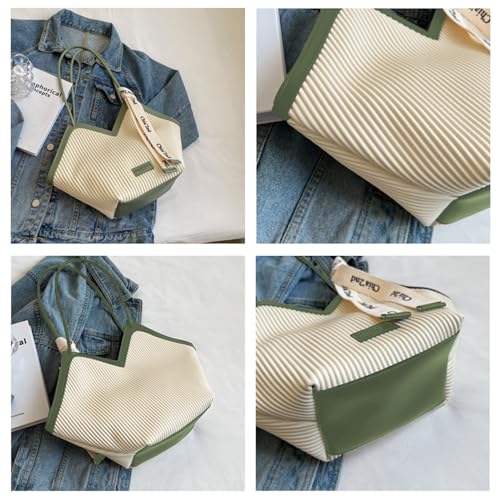 DOTBABY Heart Shaped Handbag, Fashionable Versatile Zippered Leather Shoulder Bag, Comfortable Hand Striped Tote Bags2