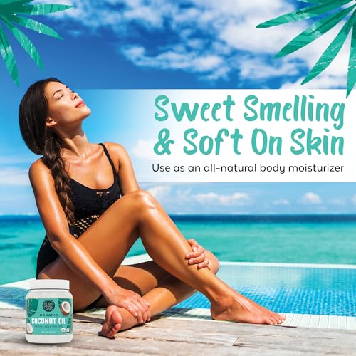 image for Island Fresh Organic Coconut Oil (54 oz) - Organic Virgin Coconut Oil 