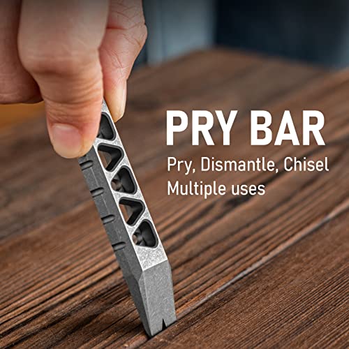 Tisur Titanium Edc Pry Bar, Keychain Multitool Tool, Pocket Tool Pry Bar Bottle Opener Keychain Outdoor Tool, Titanium Key Chain For Men #TOP5