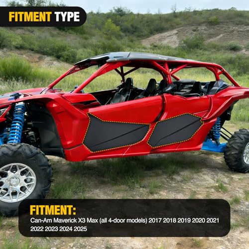 Image of Nilight Lower Door Panels, Lower Door Inserts Compatible with Can Am Maverick X3 MAX XRS /R TURBO /XDS TURBO 2017-2025(4 Doors, Front & Rear)