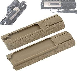 LThyzszb Tactical Light Switch Mount Kit TD Scar Pocket Panel for 20mm Picatinny Rail Flashlight PEQ Pressure Switch Mount Accessories(2 Pack) (Tan)…
