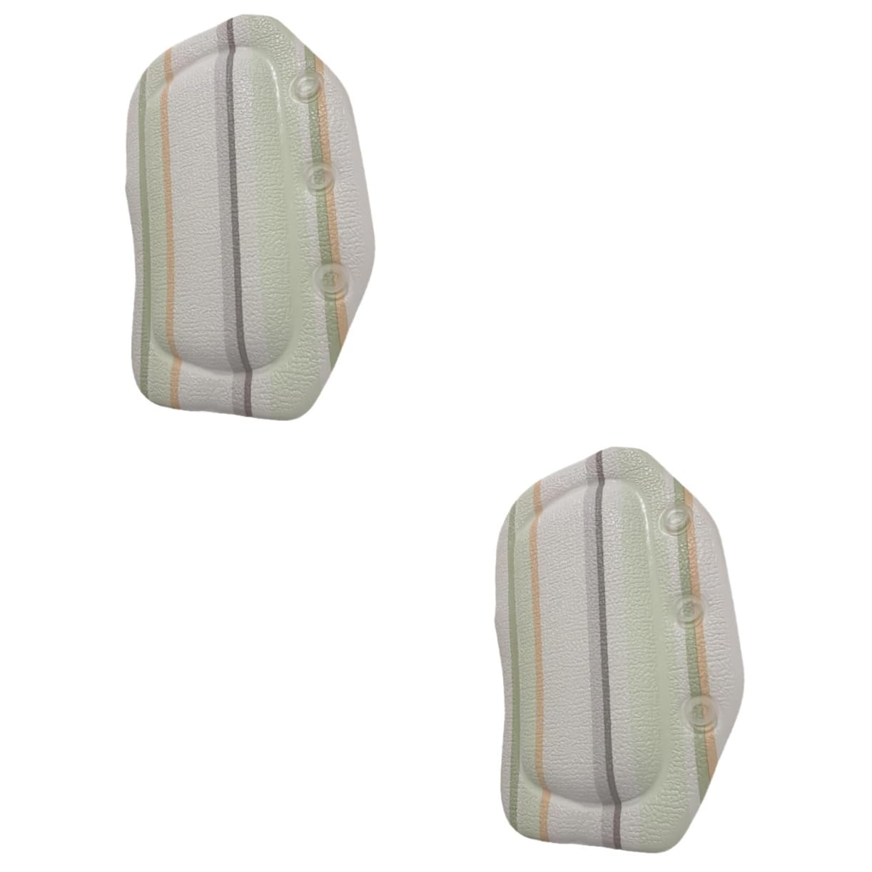 Coussin de bain ergonomique Healvian repose-tête confortable avec ventouse de maintien