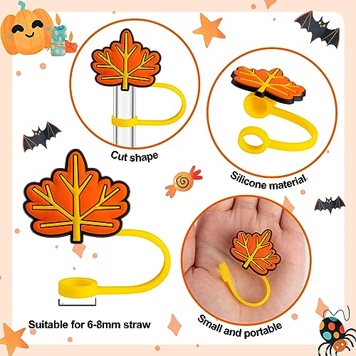 24 Tapas Halloween para Pitillo de Silicona miniatura 6