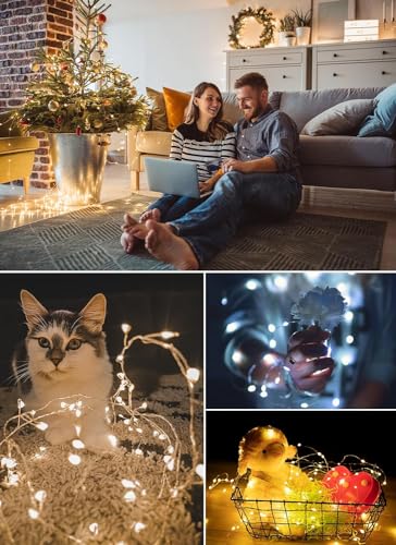 Minetom BNXF-201 Color Changing Fairy String Lights - 33 Ft 100 Led Usb Silver Wire Lights With Remote And Timer, Starry Fairy Lights For Bedroom Party Indoor Christmas Decoration thumb #4
