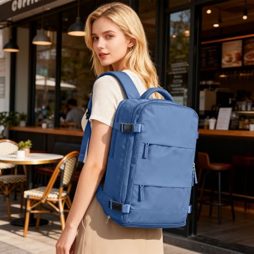 Image of Travel Backpack for Women Airline Approved Carry on Backpack for Airplanes Mochila De Viaje Personal Item Travel Bag Spirit Airlines Personal Item Bag 18x14x8 Backpack for Traveling on Airplane