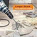 SDS Plus Floor Scraper Kit, 5 Inch x 11 Inch Tile Removal Tool with Spare Blades for Rotary Hammer Drill, Thinset Vinyl Scraper Adhesives Remover