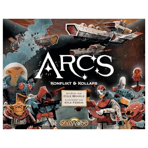 Spielworxx, ARCS, gioco base, gioco di esperti, 2-4 giocatori, dai 14+ anni in su, 60-120 minuti, tedesco