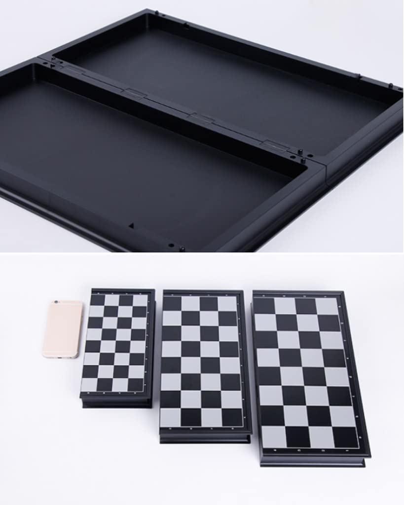 Reisespiele, Schach Magnetisches Schachspiel Holzschachspiel mit klappbarem Schachbrett(32cm)