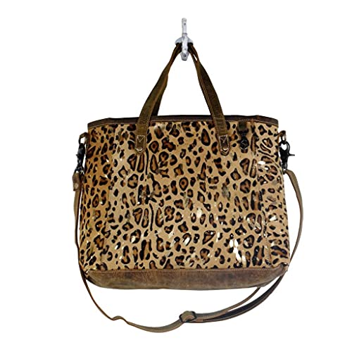 Myra Bag Fearless Leather & Cowhide Bag Upcycled Cowhide & Leather S-28324