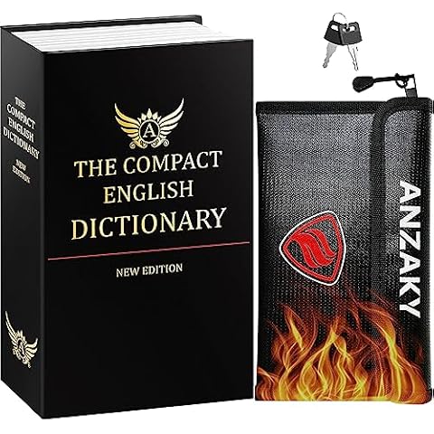 ANZAKY Book Safe with Fireproof Bag Cover