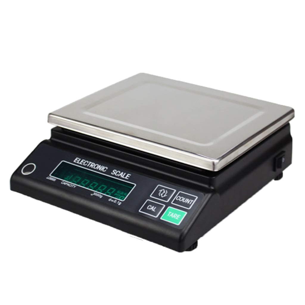 Electronic Analytical Balance 5000g Precision Lab Scale 0.1g Digital Laboratory Balance Kitchen Precision Weighing LCD Screens (6000g/0.1g)