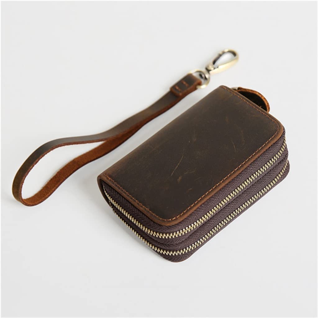 Portachiavi in Pelle con Fibbia per Uomo e Donna: Un Accessorio Pratico ed Elegante per Le tue Chiavi e Piccoli Oggetti essenziali11 cm*7,5 cm*4 cm A