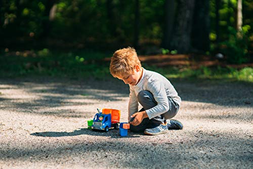 Image of Blippi Recycling Truck - Includes Character Figure, Working Lever, 2 Trash Cubes, 2 Recycling Bins - Sing Along with Popular Catchphrases - Educational Toys for Kids - Amazon Exclusive