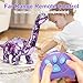 Monealpis Dinosaur Toys for Girls - Sequin Walking Dinosaur Toy with Remote, Roar, Sing, Walk, and Repeat Features, Dinosaur Toy Gift for Kids, Toddlers, Birthday, Christmas, Easter