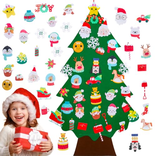 Albero Di Natale In Feltro Per Bambini,2.8ft Christmas Tree...