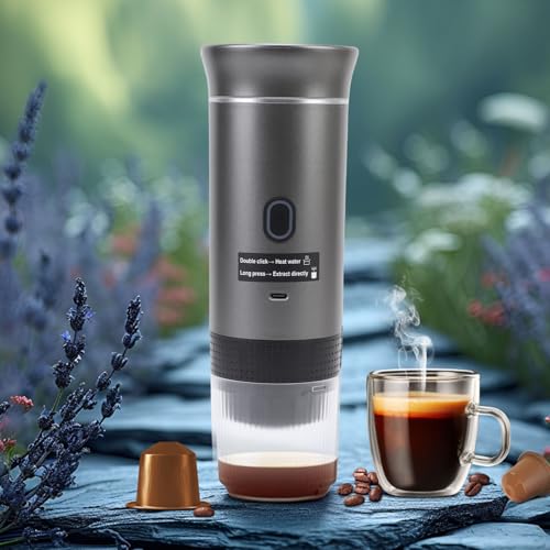 Cafetera portátil de cápsulas con batería y 120 mL miniatura 3