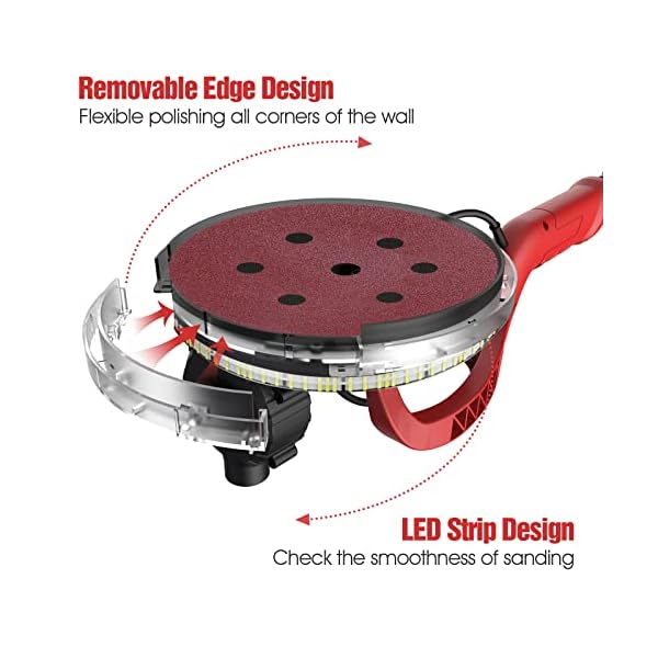 Hainar Drywall Sander 710W Electric Wall Sander 10001850 RPM with 6