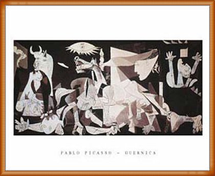 ピカソ　ゲルニカ　★ポスター、額、アクリル板、吊り紐 ★ラスト1点のみ！ ピカソ ゲルニカ ☆ポスター、額、アクリル板、吊り紐 ☆ラスト1点のみ