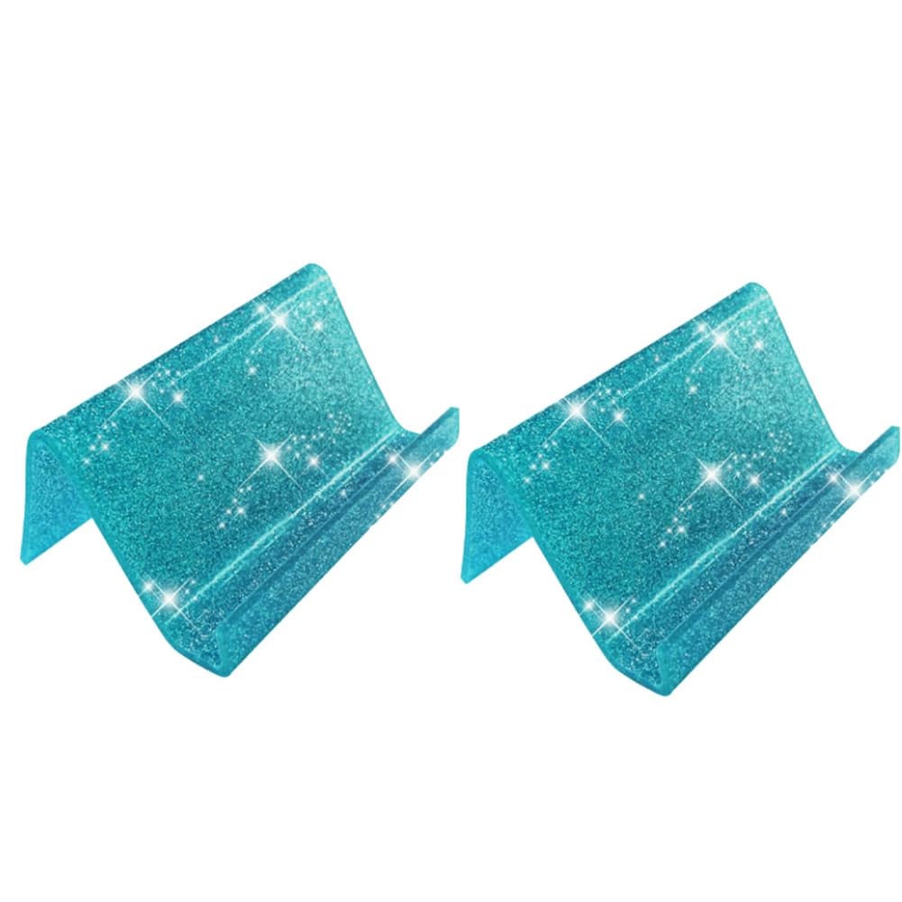 Osmond Business Card Holder Acrylic Glitter Color Card Stand Card Storage Display Shelf