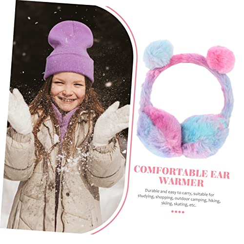 FRCOLOR Gradient Plush Winter Ear Muff Comfortable Ear Warmer for Women for Cold Weather for Outdoor Use3