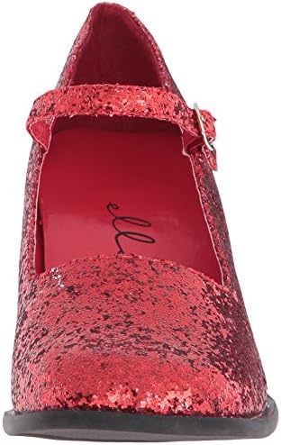 Ellie Shoes Women's 300-Eden-G Maryjane Pump, Red Glitter, 8 M US | Image 1