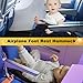 Airplane seat Extender for Kids，Airplane Bed for Toddler,Toddler Airplane Travel Essentials-Portable Toddler Travel Plane Bed, Toddler Airplane Bed Must Haves for Kids Baby